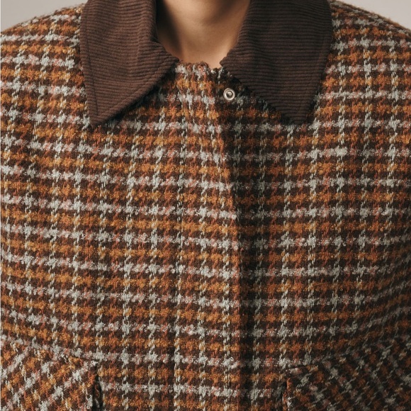 Avec Les Filles Oversized Plaid Bomber Jacket - Picture 2 of 8